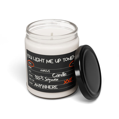 YOU LIGHT ME UP TONIGHT , Sexy Cinnamon 9oz Glass Candle