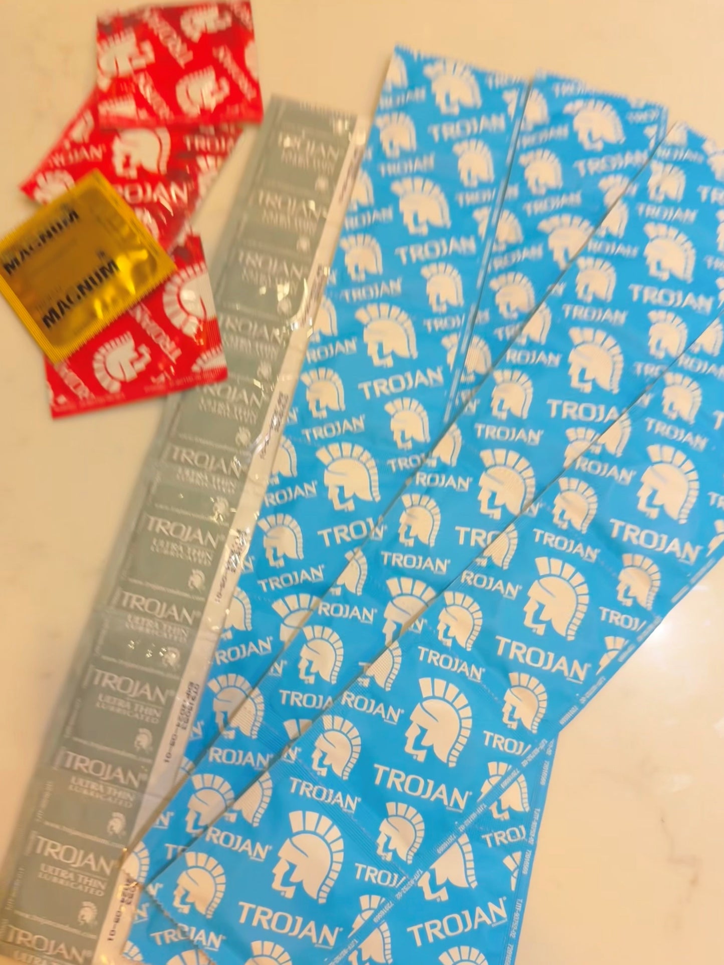 12-PACK Trojan Condom Strips