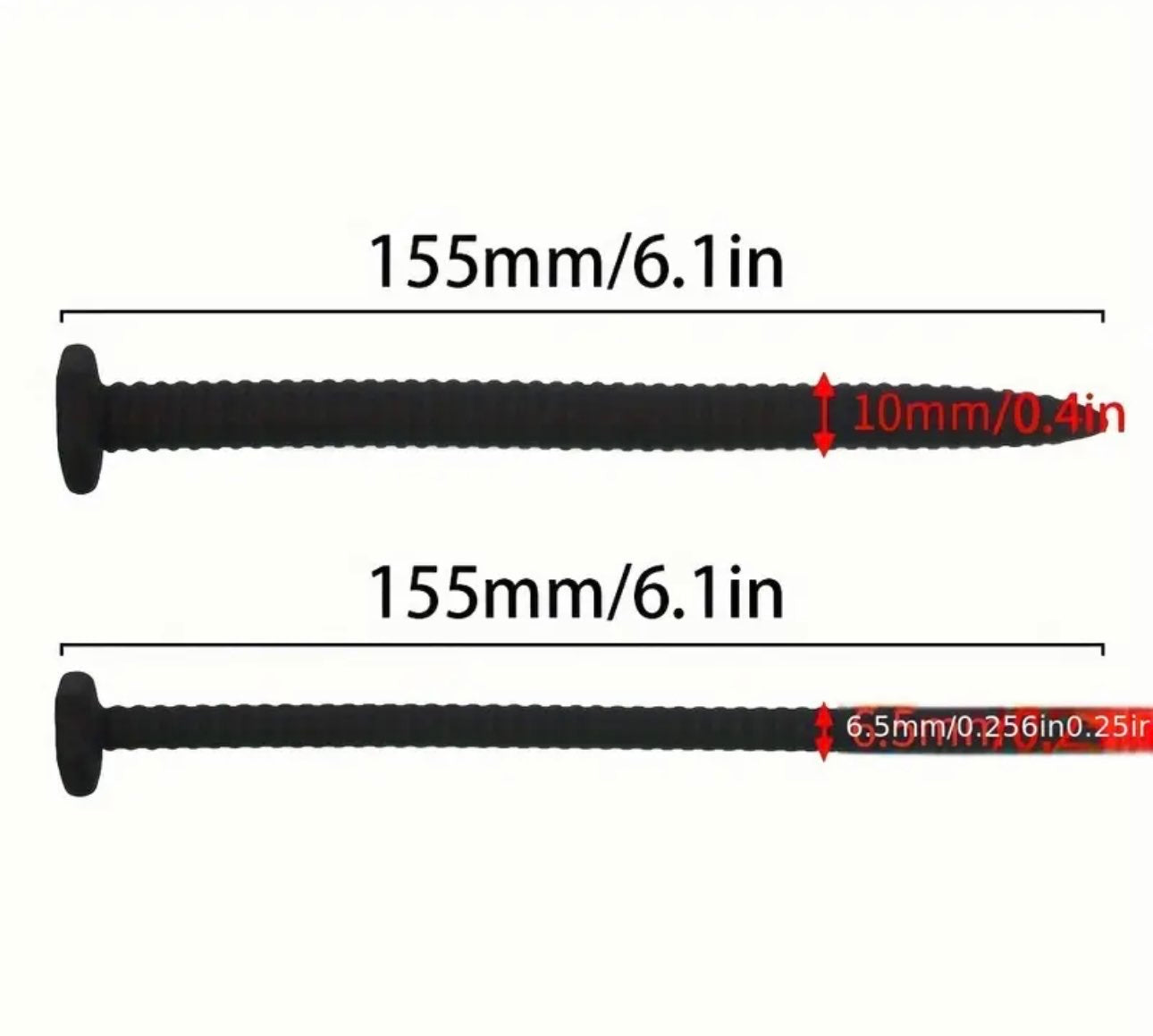 SCRXW - Two Medical-Grade Silicone Sounding Flexible Screw